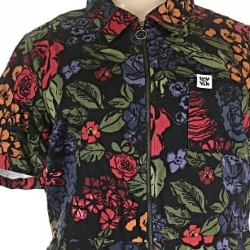 Lucy & Yak Ragan Maria Utility Floral Cropped Jumpsuit - Picture 4 of 5